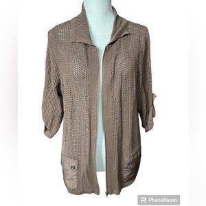 Allison Daley Zip Front Cardigan